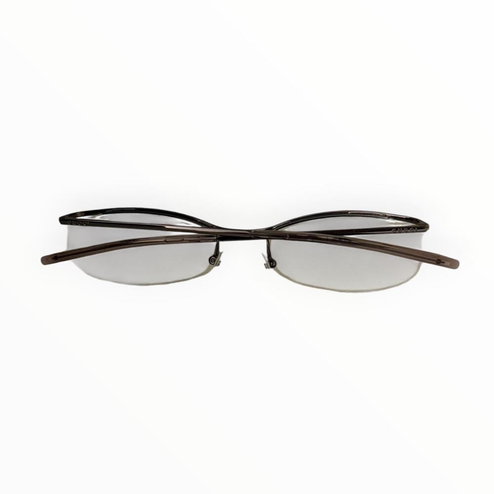 Vintage Gucci GG 1664 624 Purple Metallic Half-Rim Eyeglasses Frame 53-19-135 - Picture 8 of 10